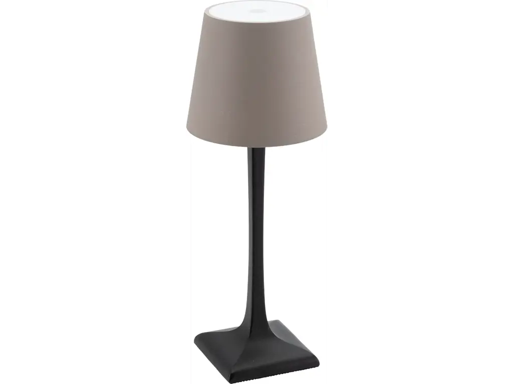 Securit LED bordlampe Milano, sort | taupe