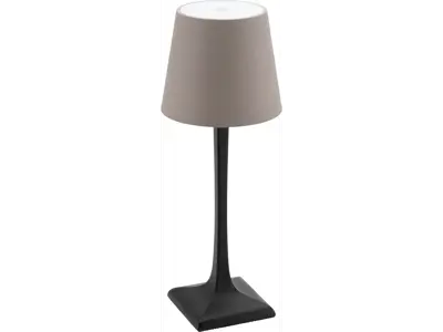 Securit LED bordlampe Milano, sort | taupe