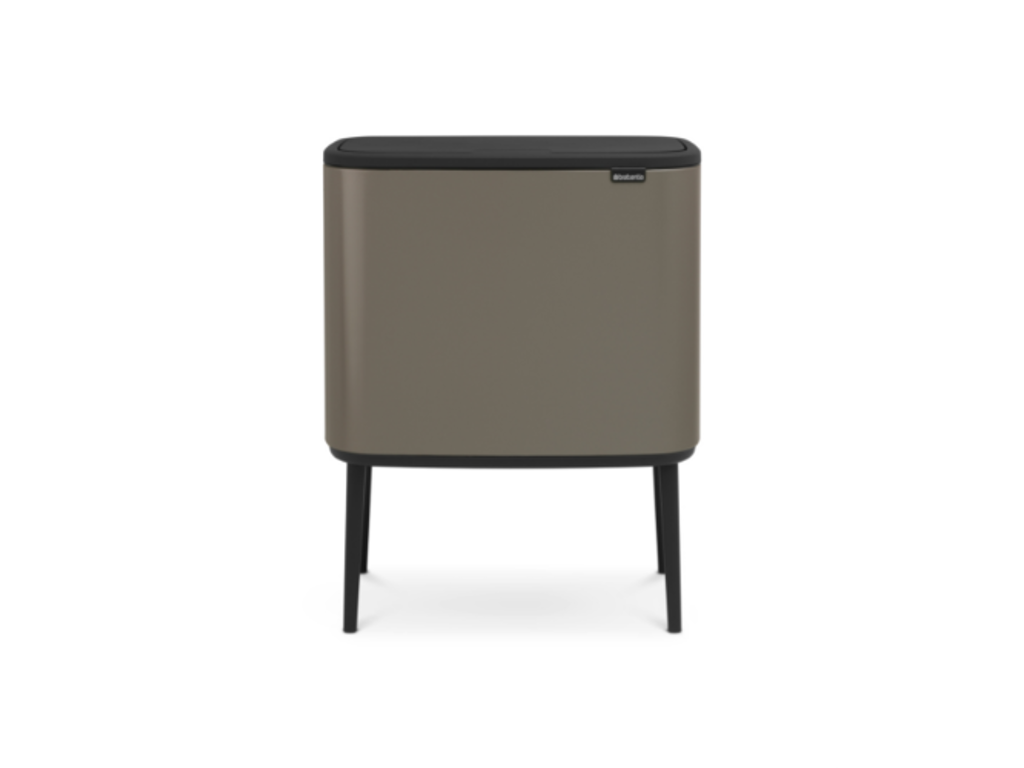 Brabantia Affaldsspand med låg | Bo Touch Bin | 3 x 11 Liter | Platinum