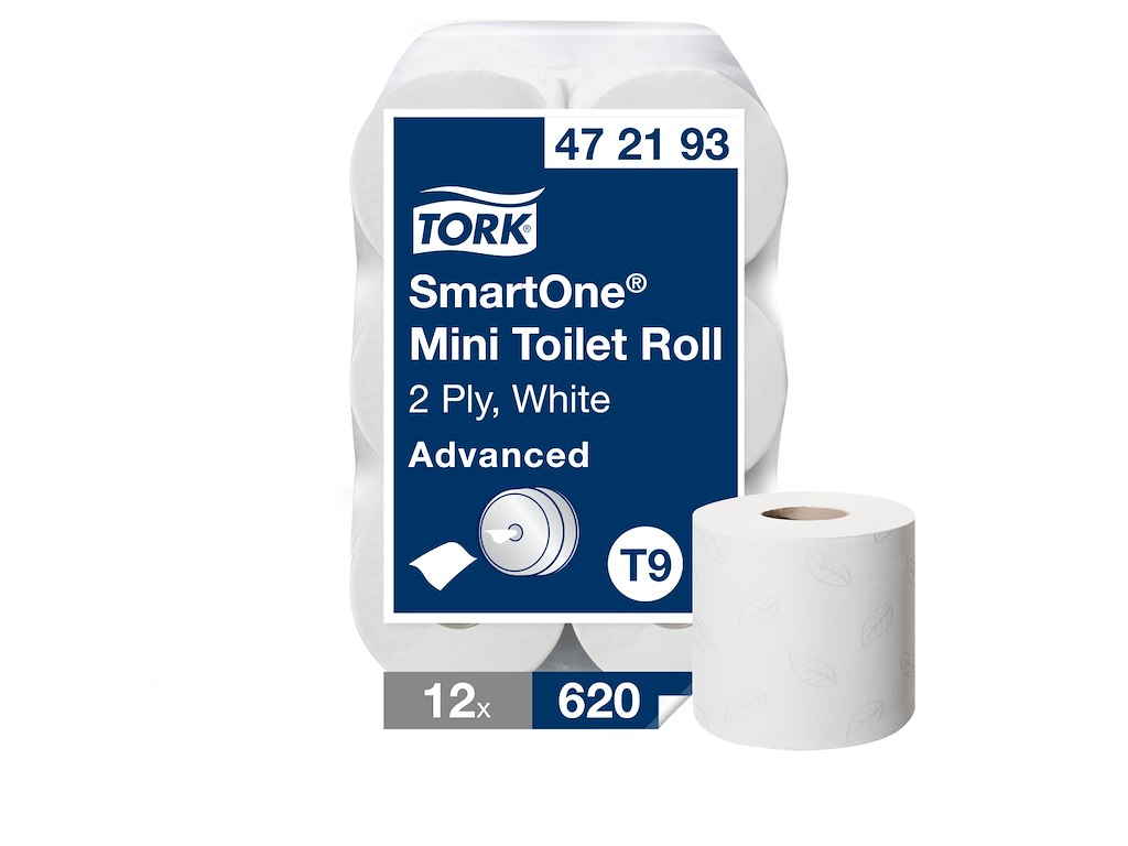 Toiletpapir Tork T9 472193 SmartOne Mini Advanced 2-lags 12 