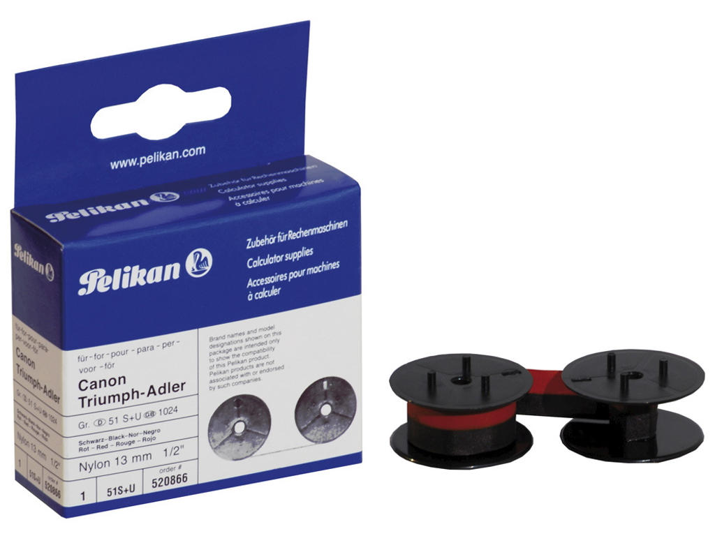 Farvebånd spl 71 sort/rød gr. 51