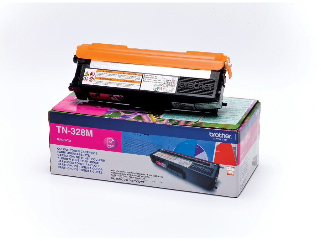 Brother toner TN-328M magenta, 6000 sider