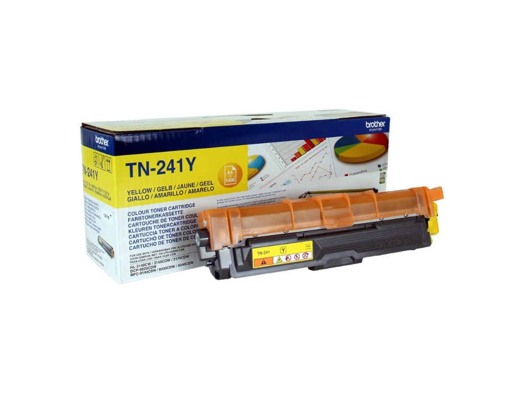 Brother toner TN-241Y gul, 1400 sider