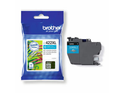 Brother blæk LC422XLC cyan, 1500 sider