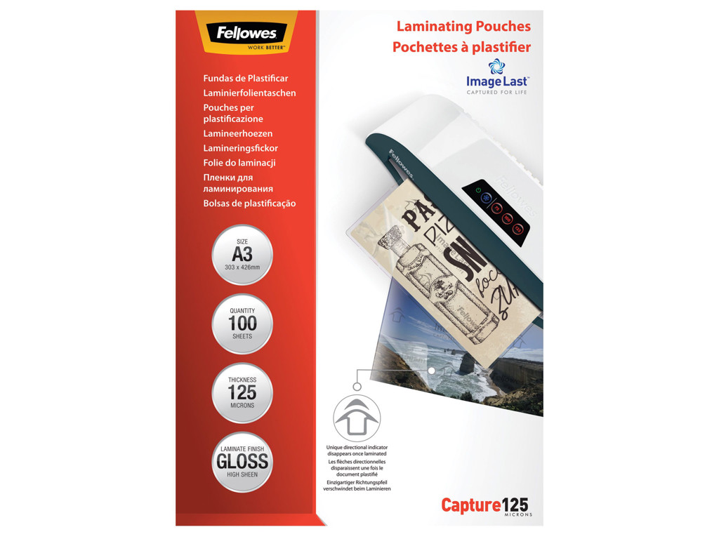 Lamineringslomme A3 125 mic 100 stk