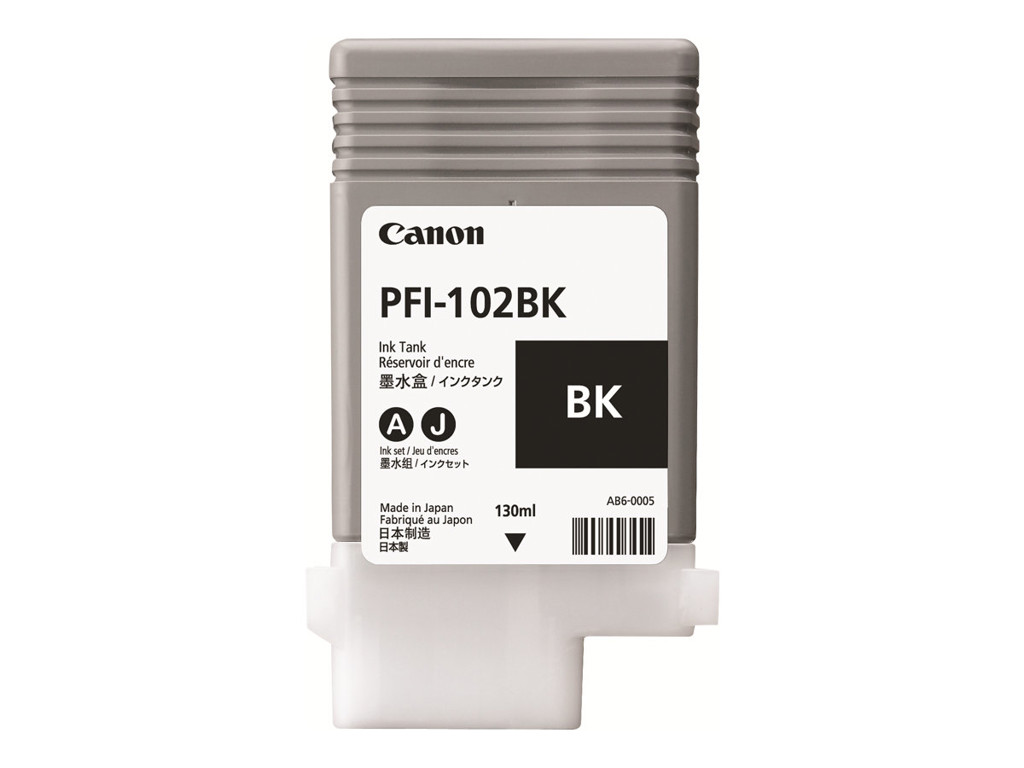 Canon blæk PFI-102 BK sort