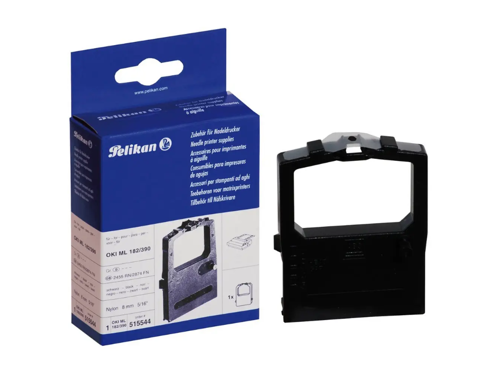 Farvebånd OKI ML182/320/380/385/390/391 sort uorg