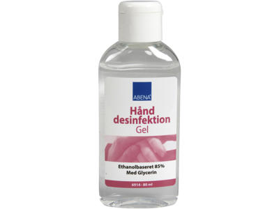 Hånddesinfektion Abena gel 85% 80 ml med klaplåg