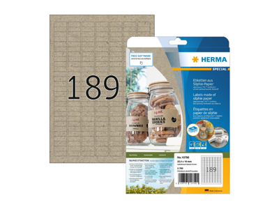 Etiket 24,4x10mm Herma Silphie 189 stk/ark 20 ark