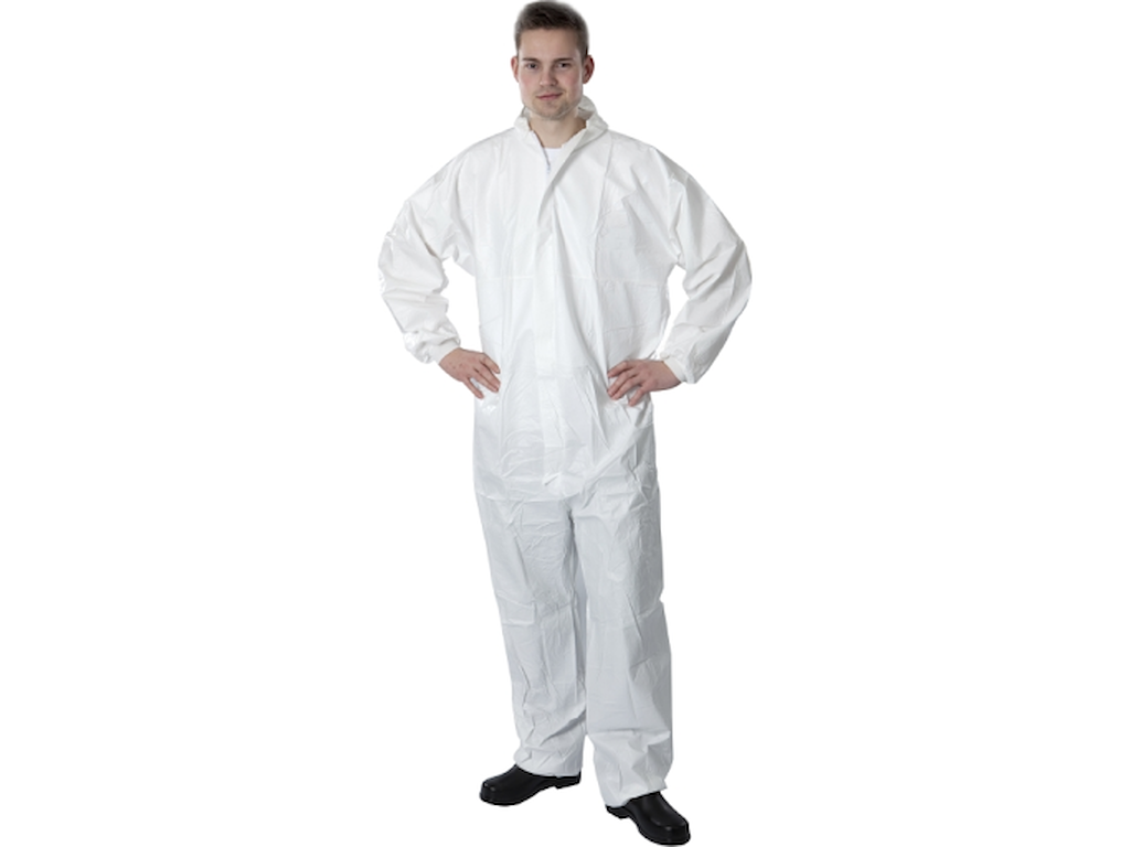 Beskyttelsesdragt Thor XL HVID PE