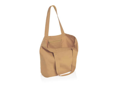 Impact Aware™ 240 gsm rcanvas shopper m/lomme ufarvet, brun