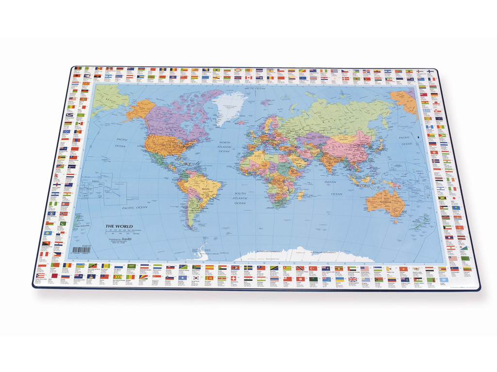 Skriveunderlag 40x65 Verdenskort