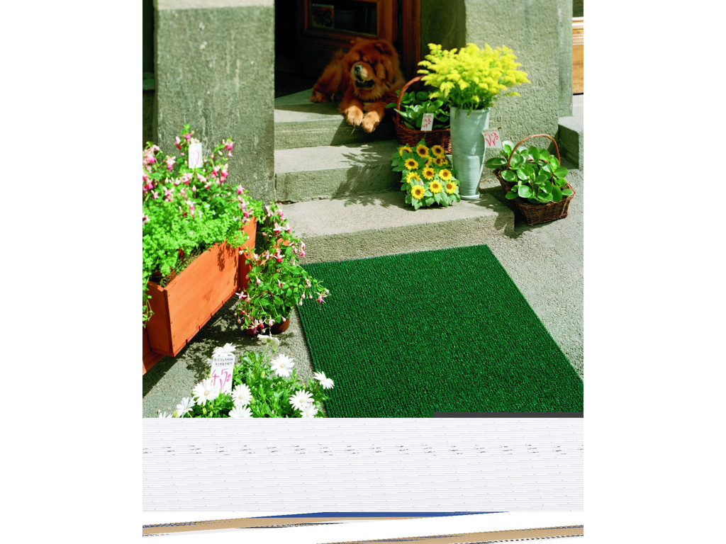 Skrabemåtte Astro Turf 55x90cm. grøn