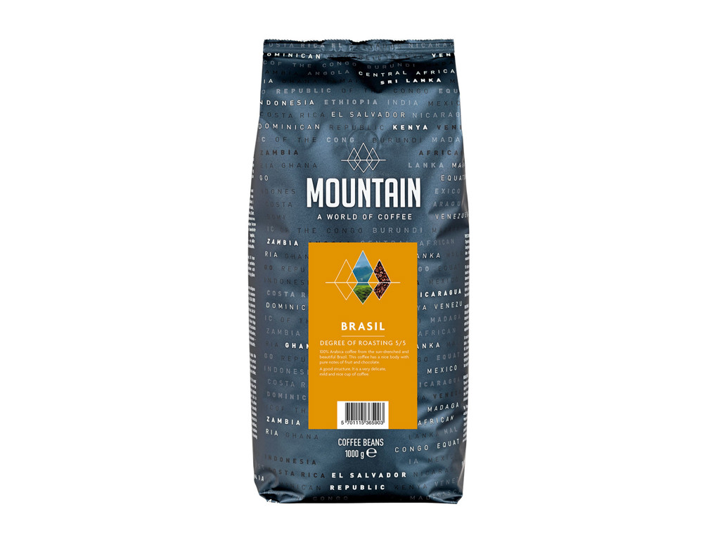 BKI kaffe | Mountain Brasil | Hele bønner | 1 kg