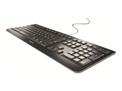 Tastatur Cherry KC 1000 flat sort med kabel