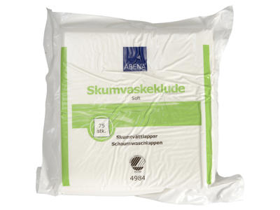Skumvaskeklud 19x19 cm.  56x75 stk.