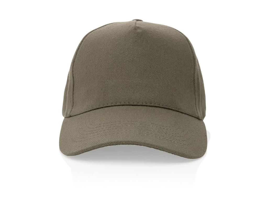 Impact 5 Panels cap, 280gr Genanvendelig Bomuld, med Aware&trade;, Grøn