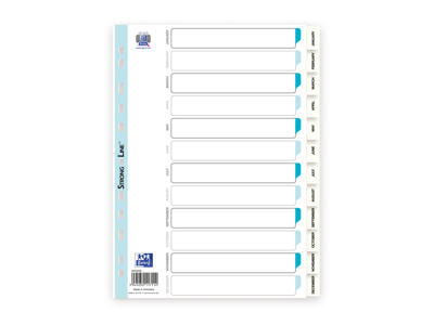 Register A4 Strongline jan-dec hvid