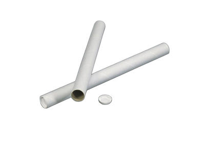 Paprør 80x2,0x1000 mm med låg hvid