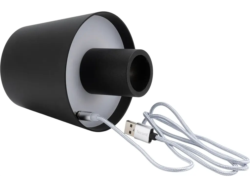 Securit LED Bordlampe Paris til Flaske, Sort