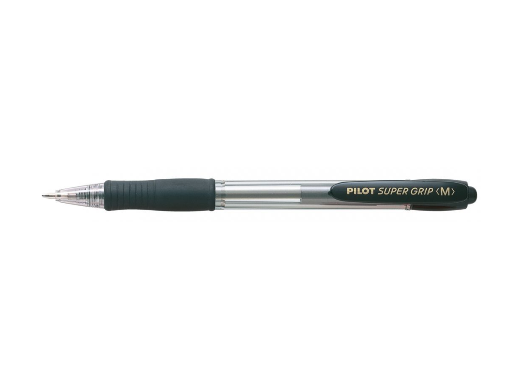 Kuglepen Pilot Super Grip M 1,0 mm sort