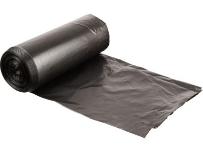 Affaldssæk | 70x110 cm | 100 L | sort | 20 mic | LDPE | 10 stk