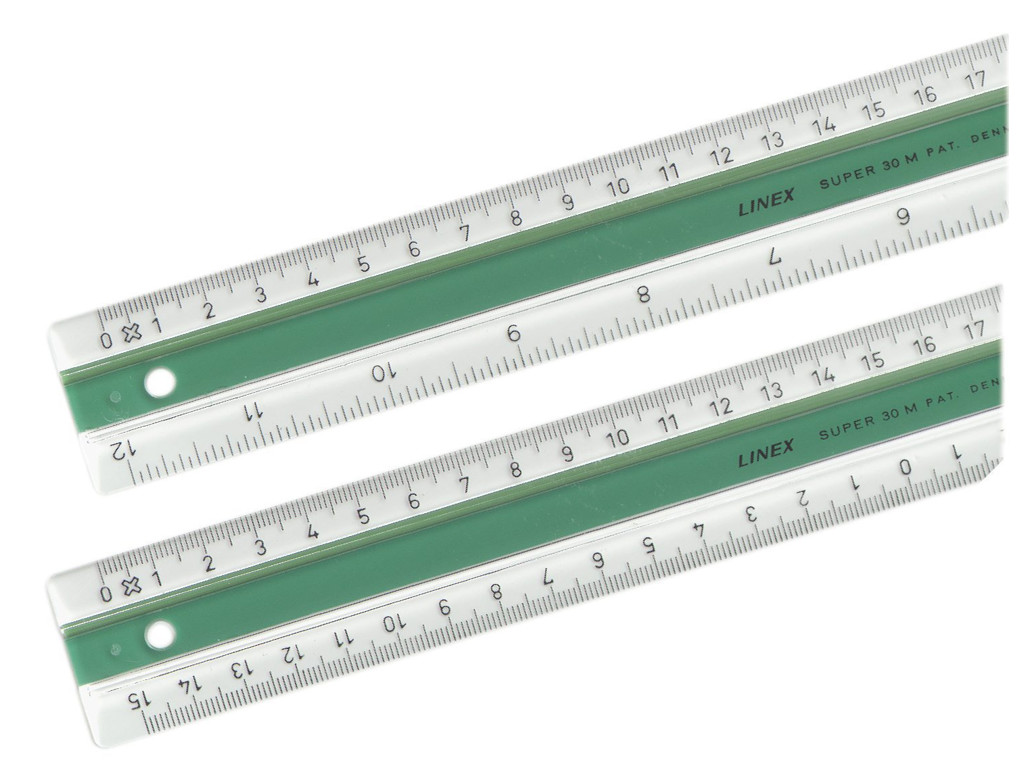 Lineal plast 40 cm super Linex