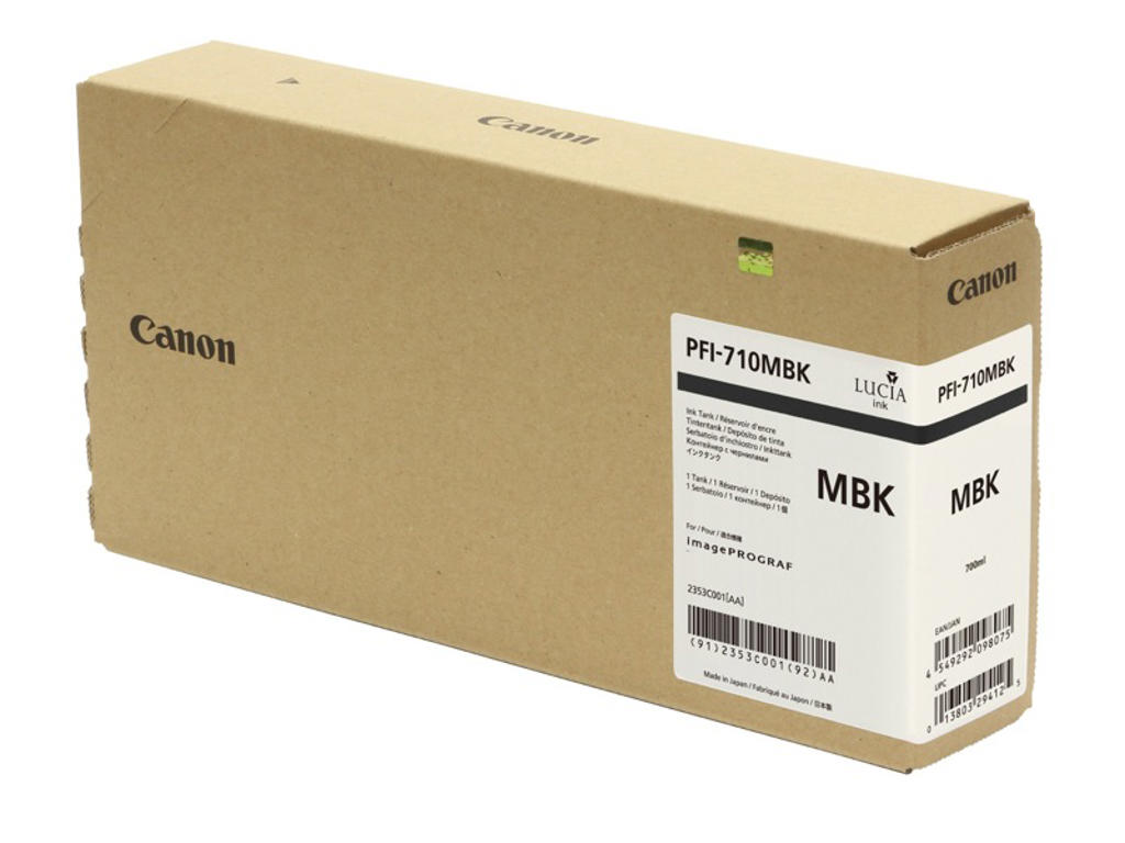 Canon blæk PFI-710 MBK mat sort