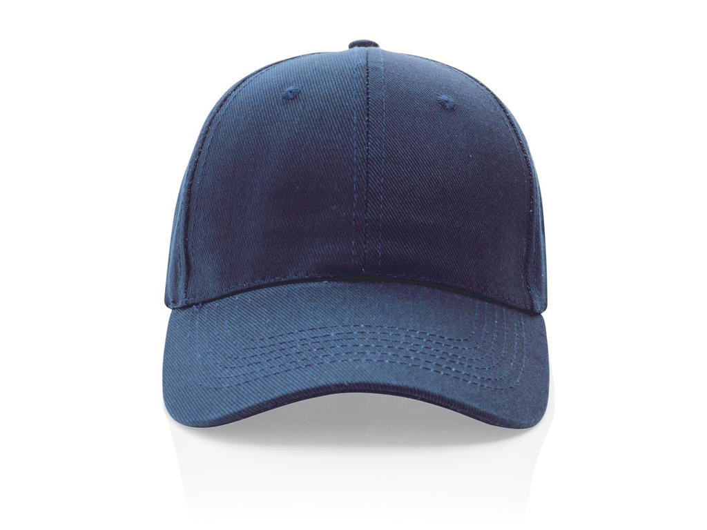 Impact 6 Panels cap, 280gr Genanvendt Bomuld, Aware&trade; Tracer, Marine blå