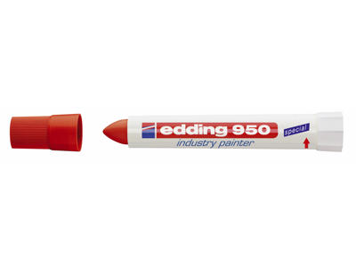 Marker Edding 950 rød industri