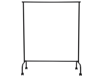 Garderobestativ med hjul, sort metal
H156xB151-220XD50 cm