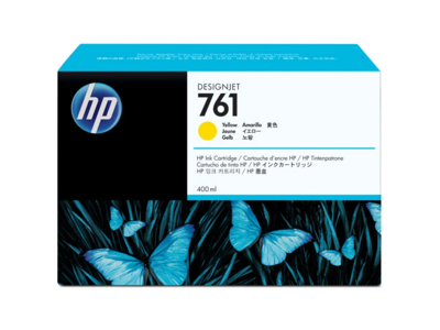 HP 761 blæk gul 400 ml.