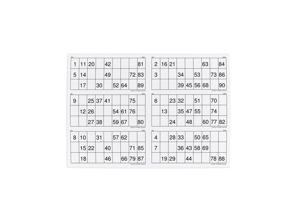Bankoplader 1-90 hvid 500 ark