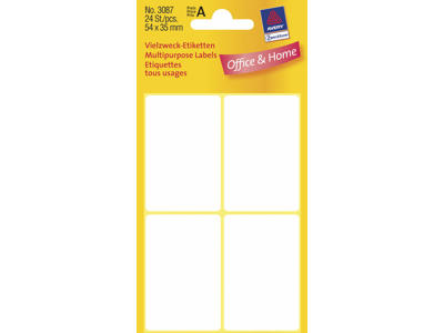 Etiketter 54x35 mm 3087 24 stk