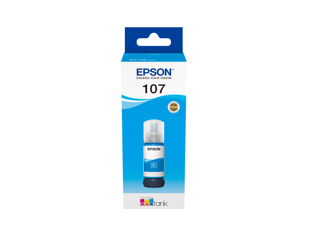 Epson EcoTank 107 blæk cyan, 2100 sider