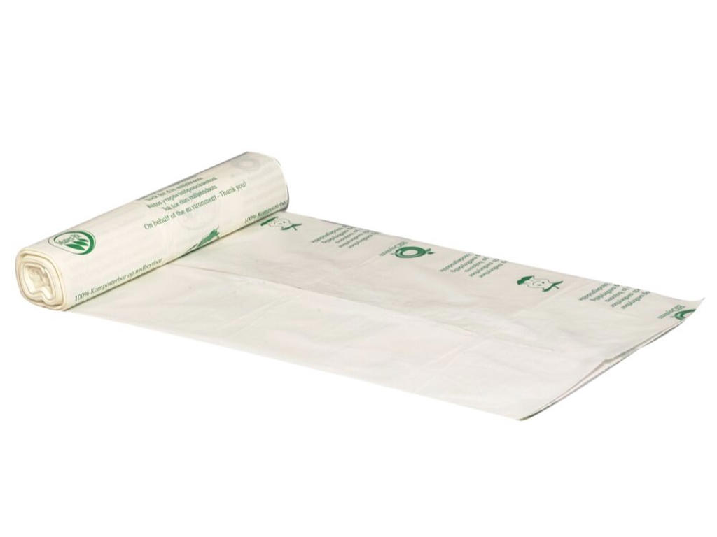 Bionedbrydelig affaldssæk | 113x139 cm | 240 L | klar | BioBag | 12 stk