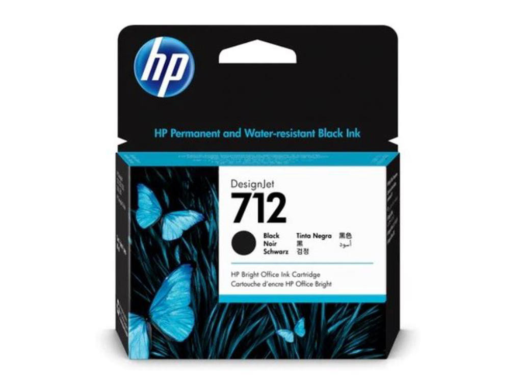 HP 712 blæk sort