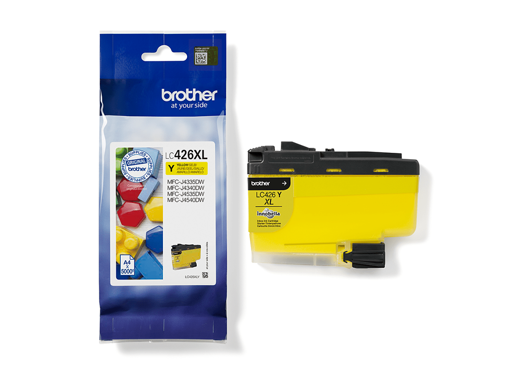 Brother blæk LC426XLY gul, 5000 sider