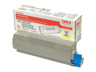 OKI toner C5600/5700 Gul, 2000 sider