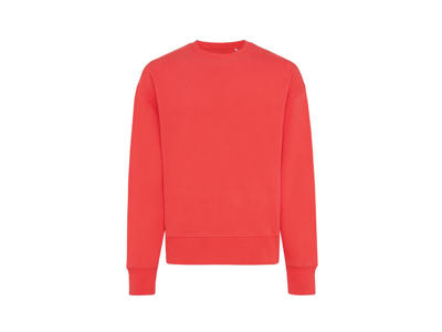 Iqoniq Kruger afslappet Crew neck i genanvendt bomuld, luscious red