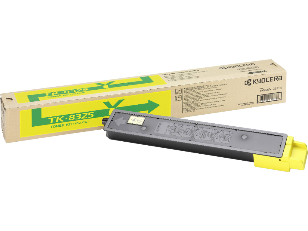 Kyocera toner TK-8325Y gul, 12000 sider