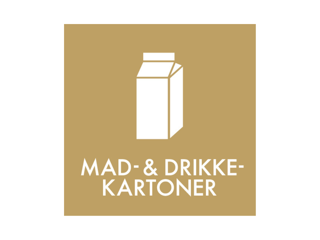 Affaldspiktogram Mad- & Drikkekartoner | 12x12cm |
