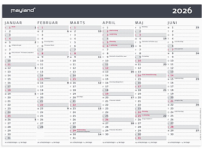 Kontorkalender Moderne A4 2026