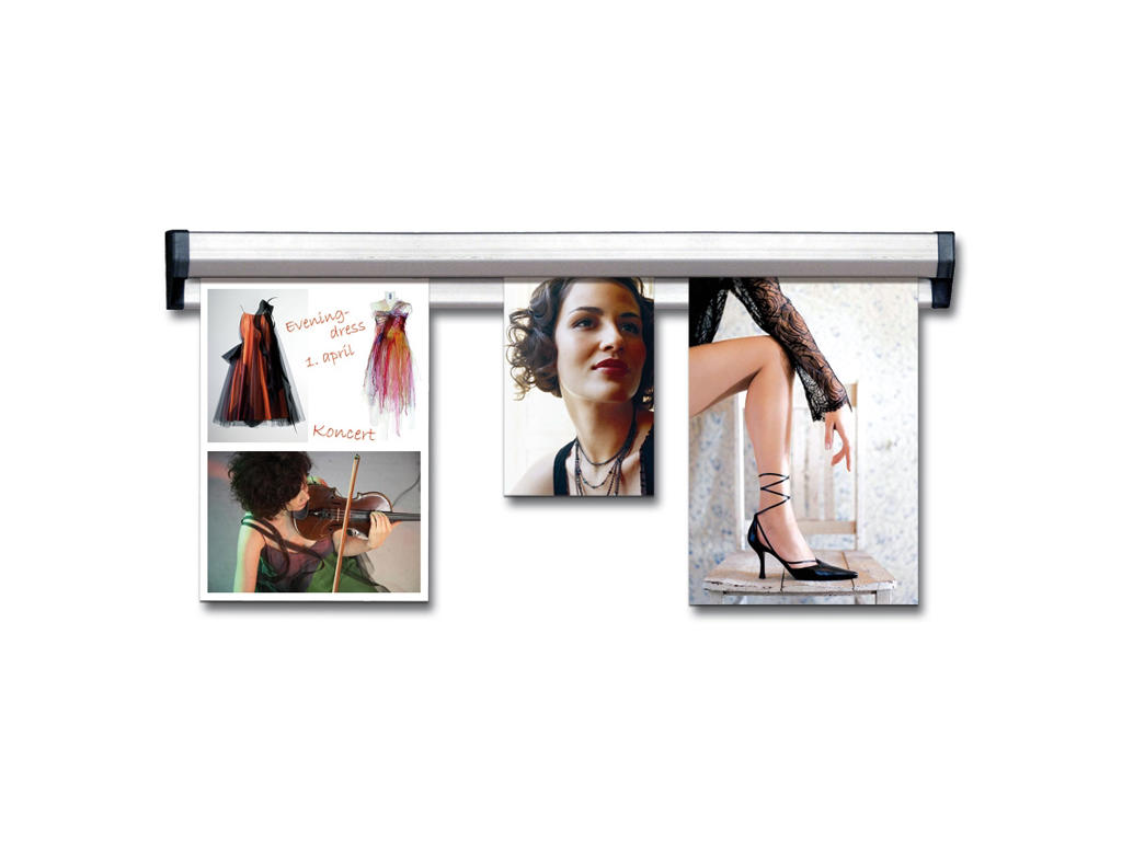 Ophængsskinne TWIN Memo Rail 50 cm