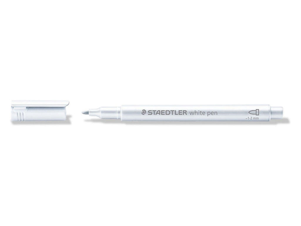Marker Staedtler 8323 hvid vandbaseret 