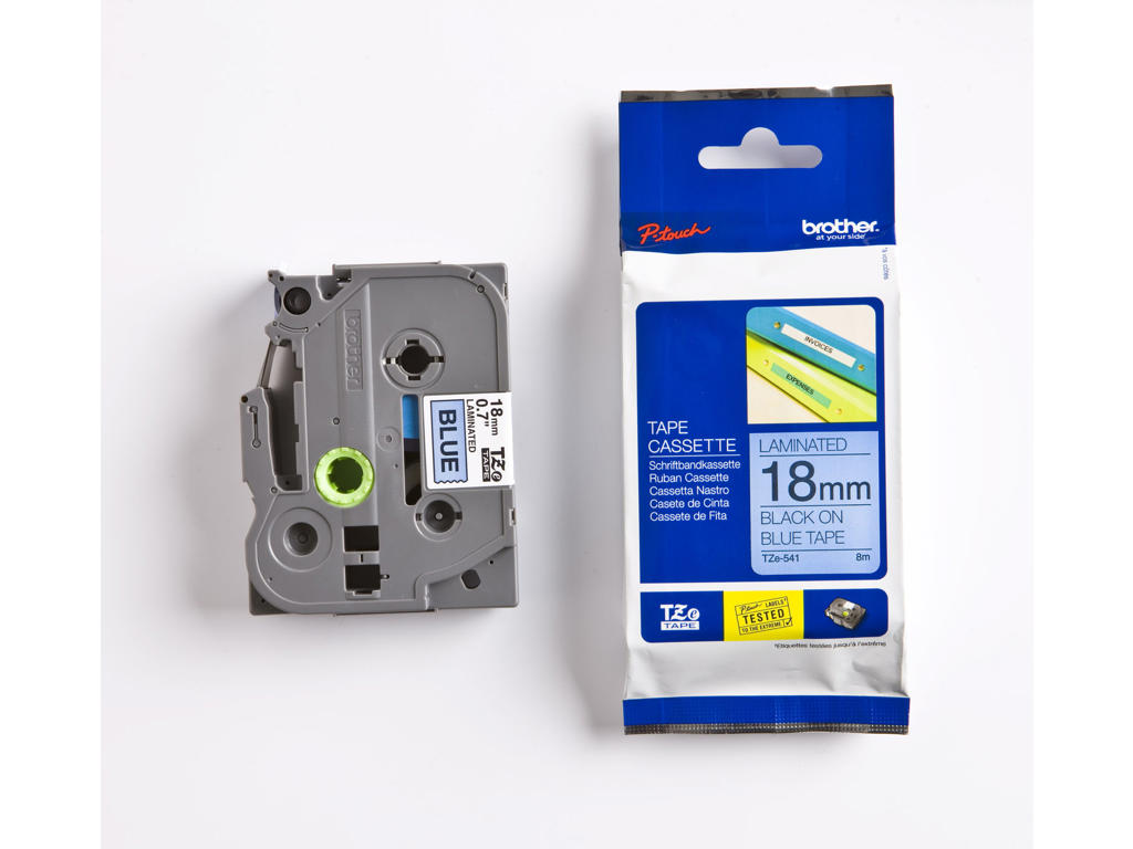 Brother tape TZe541 18mm sort/blå