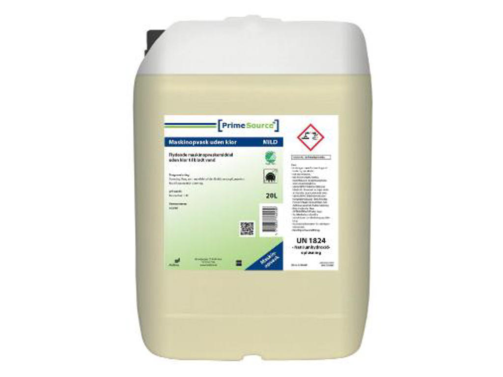 Maskinopvask Prime Source Mild flydende u/klor 25,2 kg