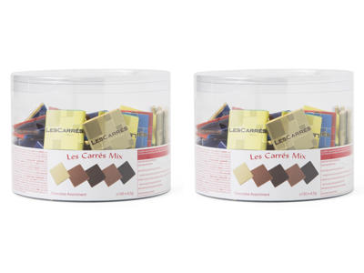 Chokolade Les Carrés mix 2 x 150 stk.