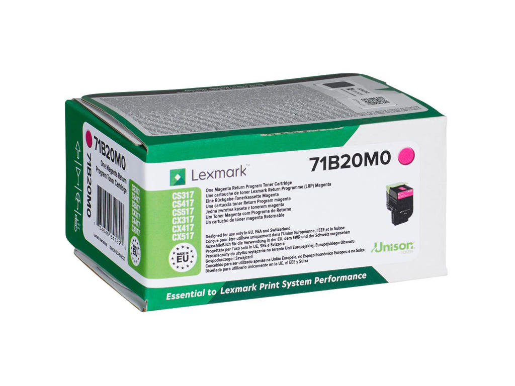 Lexmark toner 702X 71B20M0 magenta, 2300 sider