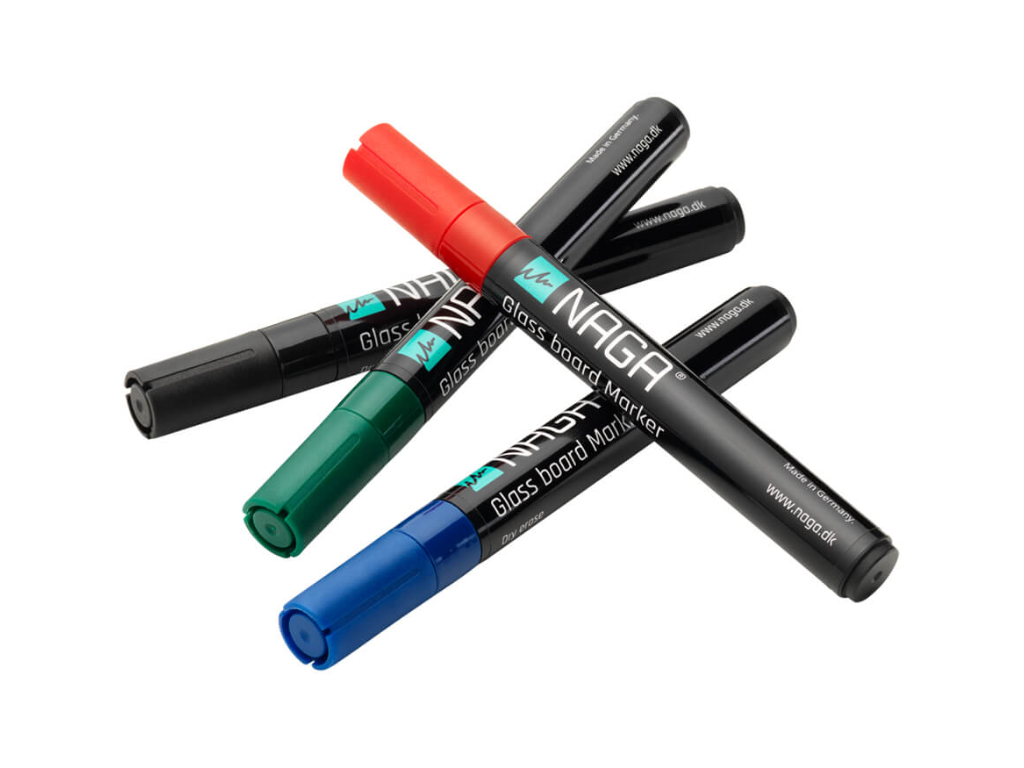 Glastavle marker Naga mix 4,5 mm